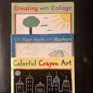 ❤️Children Artist Books Collage Crayon Markers